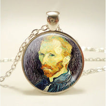 Load image into Gallery viewer, Van Gogh Portrait Art Necklace