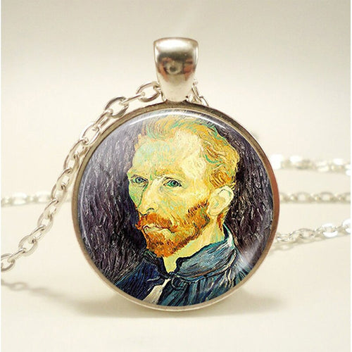 Van Gogh Portrait Art Necklace