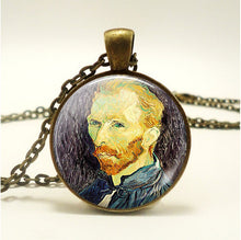 Load image into Gallery viewer, Van Gogh Portrait Art Necklace