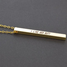 Load image into Gallery viewer, Ancient African Proverb Engraved Necklace