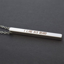Load image into Gallery viewer, Ancient African Proverb Engraved Necklace