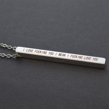 Load image into Gallery viewer, Strip Lettering Necklace
