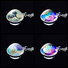 Load image into Gallery viewer, Wave of Kanagawa Art  Necklace