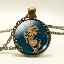 Load image into Gallery viewer, 12 Constellations Green Necklace