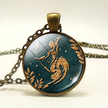 Load image into Gallery viewer, 12 Constellations Green Necklace