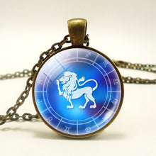 Load image into Gallery viewer, 12 Zodiac Constellations  Blue Necklace