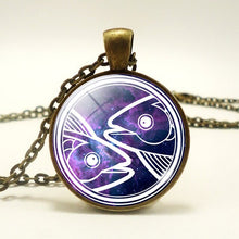 Load image into Gallery viewer, Glamour Purple 12 Zodiac Stainless Necklace