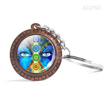 Load image into Gallery viewer, Charm Om Keychain