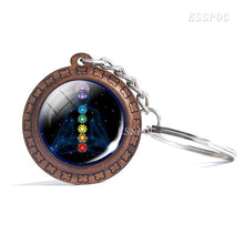 Load image into Gallery viewer, Charm Om Keychain