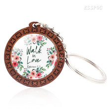Load image into Gallery viewer, Faith Wooden Keychain
