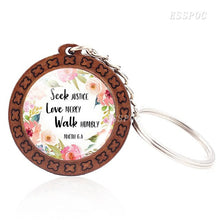 Load image into Gallery viewer, Faith Wooden Keychain
