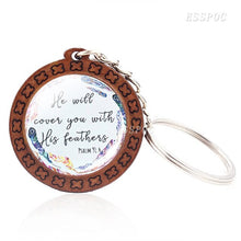 Load image into Gallery viewer, Faith Wooden Keychain