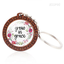 Load image into Gallery viewer, Faith Wooden Keychain