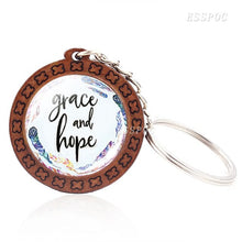Load image into Gallery viewer, Faith Wooden Keychain