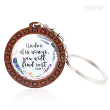 Load image into Gallery viewer, Faith Wooden Keychain