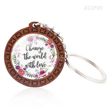Load image into Gallery viewer, Faith Wooden Keychain