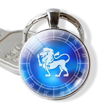 Load image into Gallery viewer, Blue 12 Zodiac Sliver Keychain