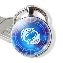 Load image into Gallery viewer, Blue 12 Zodiac Sliver Keychain