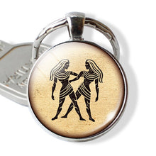 Load image into Gallery viewer, 12 Zodiac  Cabochons Keychain
