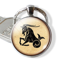 Load image into Gallery viewer, 12 Zodiac  Cabochons Keychain