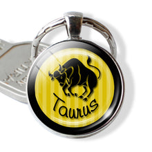 Load image into Gallery viewer, 12 Constellation Zodiac Keychain