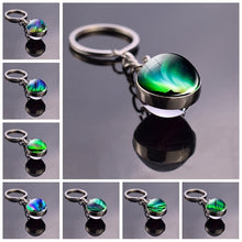 Load image into Gallery viewer, Colorful Northern Lights Keychain