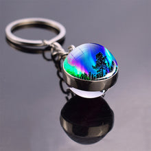 Load image into Gallery viewer, Colorful Northern Lights Keychain
