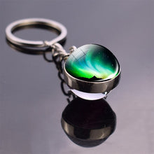 Load image into Gallery viewer, Colorful Northern Lights Keychain