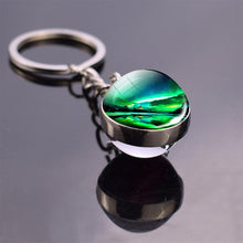 Load image into Gallery viewer, Colorful Northern Lights Keychain