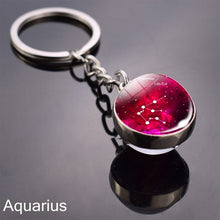 Load image into Gallery viewer, Zodiac 12 Constellations Keychain