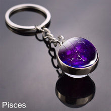 Load image into Gallery viewer, Zodiac 12 Constellations Keychain