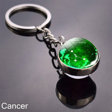Load image into Gallery viewer, Zodiac 12 Constellations Keychain
