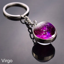 Load image into Gallery viewer, Zodiac 12 Constellations Keychain