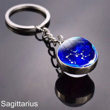 Load image into Gallery viewer, Zodiac 12 Constellations Keychain