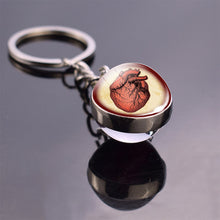Load image into Gallery viewer, Anatomical Heart Keychain