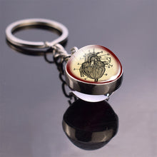 Load image into Gallery viewer, Anatomical Heart Keychain