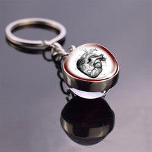 Load image into Gallery viewer, Anatomical Heart Keychain
