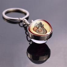 Load image into Gallery viewer, Anatomical Heart Keychain