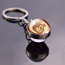 Load image into Gallery viewer, Anatomical Heart Keychain