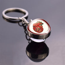 Load image into Gallery viewer, Anatomical Heart Keychain