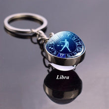 Load image into Gallery viewer, 12 Constellation  Zodiac Keychain