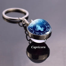 Load image into Gallery viewer, 12 Constellation  Zodiac Keychain