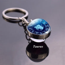 Load image into Gallery viewer, 12 Constellation  Zodiac Keychain
