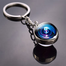 Load image into Gallery viewer, Vinyl Records Albums Glass Ball  Keychain