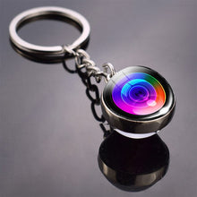Load image into Gallery viewer, Vinyl Records Albums Glass Ball  Keychain