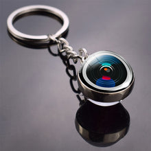 Load image into Gallery viewer, Vinyl Records Albums Glass Ball  Keychain