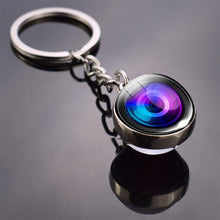 Load image into Gallery viewer, Vinyl Records Albums Glass Ball  Keychain