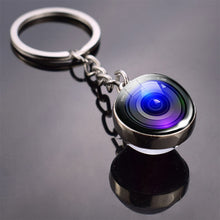 Load image into Gallery viewer, Vinyl Records Albums Glass Ball  Keychain