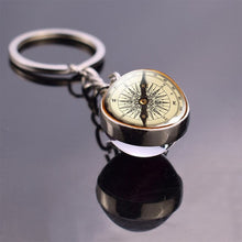 Load image into Gallery viewer, Vintage Compass Keychain