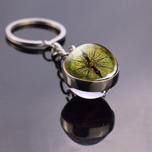 Load image into Gallery viewer, Vintage Compass Keychain
